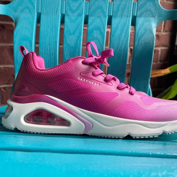 Skechers Size 7, Air Element, Pink Ombre, Air-Cooled Memory Foam Sneakers - Picture 7 of 9